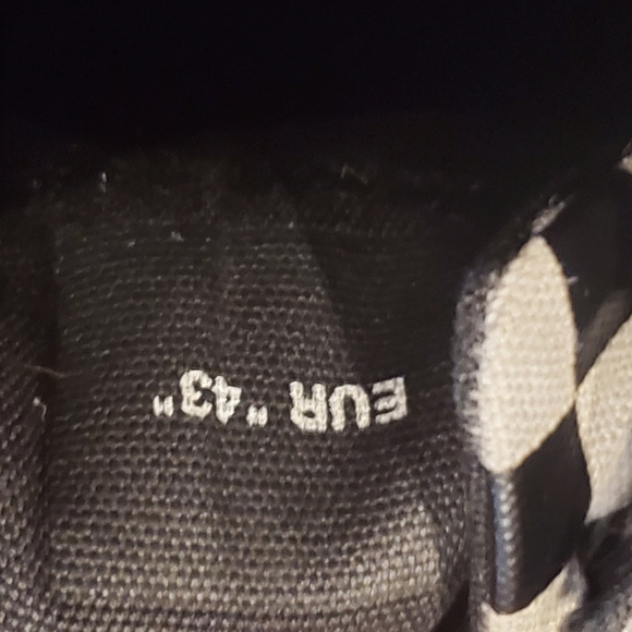 OFF-WHITE VULC LOW - Checker Black & White | Size US 10 Eur 43 - Slightly Worn - Picture 8 of 10